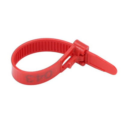 ZJchao Chicken Leg Bands, Adjustable Plastic Poultry Identification Leg Rings with Clear Colorfast Number Engraving for Duck Goose Chicken (Red) - color: Red
