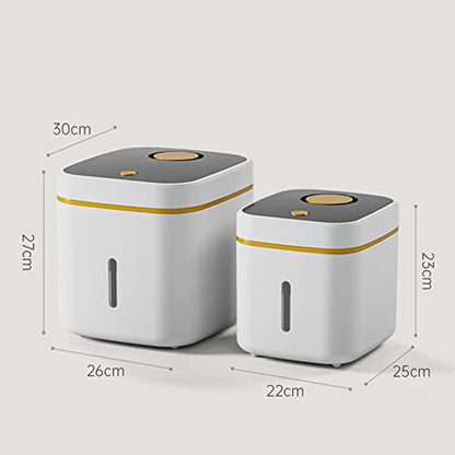 10KG Kitchen Container Bucket Insect-Proof Moisture-Proof Rice Box Grain Sealed Jar Home Storage Pet Dog Food Dark Green