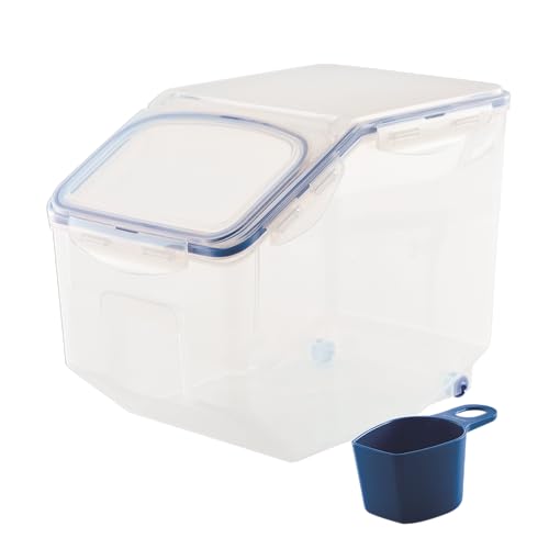 Lock & Lock Bulk Storage Bins Food Storage Container with Wheels (50.72-Cup) - size: 50.72-Cup