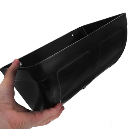 Yardwe Chicken Feeder Trough Large Holding Capacity with Weatherproof Design Easy to Install for Poultry Livestock - color: Black