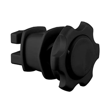 Electric Fence Wire Holding Insulators, Screw Tight Round Post Insulator, Post Clips Insulators, Two Piece Suit, Pack of 25, Black - color: Black