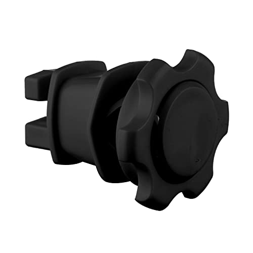 Electric Fence Wire Holding Insulators, Screw Tight Round Post Insulator, Post Clips Insulators, Two Piece Suit, Pack of 25, Black - color: Black