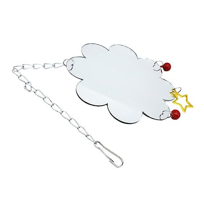 Holibanna Bird Toy Chicken Coop Mirror Hanging Mirror Pet Chicken Accessory Curiosity Exercise for Birds