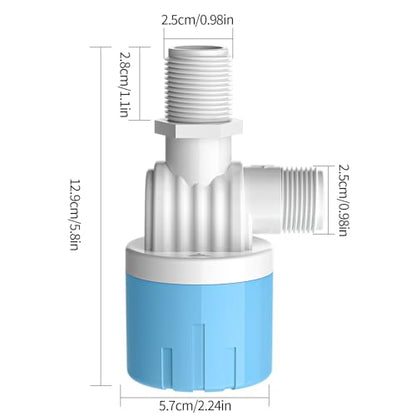 "3/4" Automatic Water Level Control Valve | Water Float Valve for Water Tanks | Water trough float valve | Automatic Filling | Automatic Shut Off | Perfect Upgrade for Water Tanks" (2-Pack) - style: 3/4 inch Inlet water