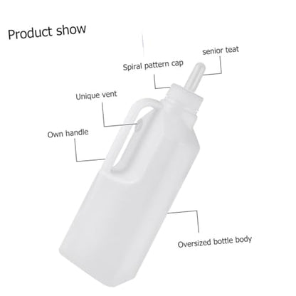 HANABASS 2pcs Silicone Lamb Feeding Bottle Lids for Newborn Animals Pet Feeding Supplies