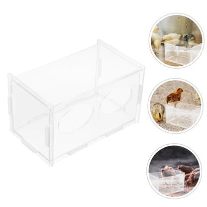 3pcs Chicken Feeding Holder Two Compartments Automatic Poultry Feeder for Backyard Farmers and Hobbyists for Chickens and Quails