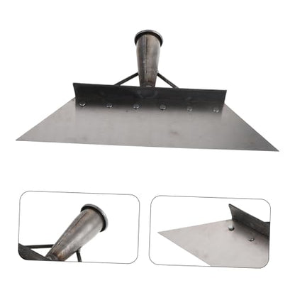 Heavy Duty Manganese Steel Livestock Manure Scraper and Animal Dung Shovel 32cm for Farm Barn Cleaning and Manure Removal