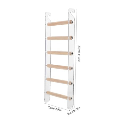 Bird Ladder for Parrots and Small Birds Climbing Perch Efficient Space Utilization Encourages Activity and Exercise Birdcages and Design for Hamsters Cockatiels and Budgerigars