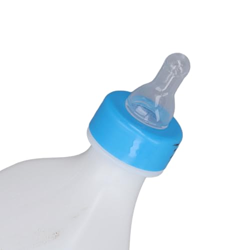 Pongnas 850ml Pet Nursing Bottle Kit with Soft Rubber Teat for Lambs Goats Piglets Portable ABS Livestock Feeding Handle Easy to