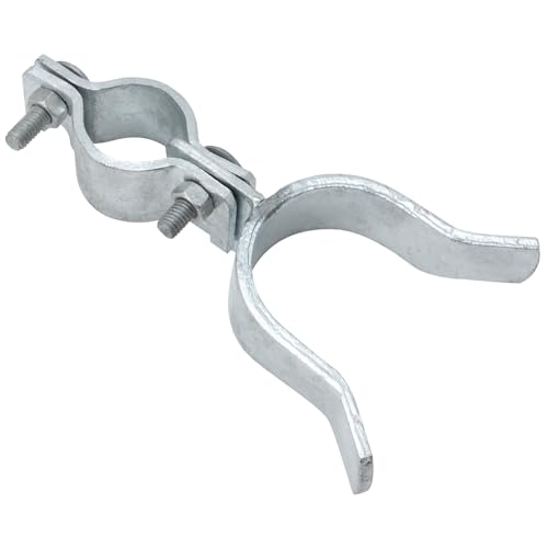 VIVIDA Chain Link Gate Latch 1-3/8" x 2-3/8", Fence Fork Latch for Metal Gates with Padlock Hole, Galvanized Steel, Chain Link Fence Parts, 1 PCS - size: 1-3/8" x 2-3/8" (1 PCS)
