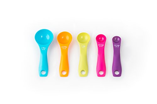 Fox Run 4843 Measuring Spoon Set, 2 x 5 x 1.75, Multicolored - style: Measuring Spoon Set