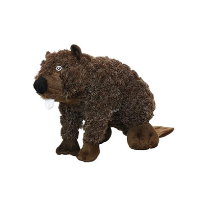 MIGHTY- Massive-Nature-Beaver- Squeaker-Multiple Layers. Made Durable, Strong & Tough. Interactive Play Dog Toy (Tug, Toss & Fetch). Machine Washable & Floats | Multiple Layers & Reinforced Seams , Washable and Floats , Mighty® Construction - color: Brown