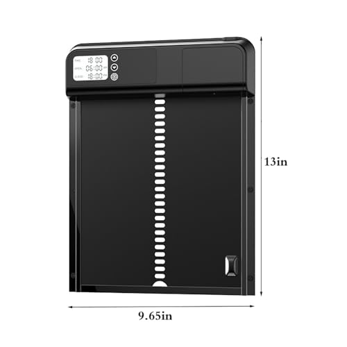 Solar Powered Chicken Coop Door, Intelligent Timed Automatic Anti-Pinch Chicken Cage Door, Light Sensor and Remote Control, Weatherproof Poultry Door