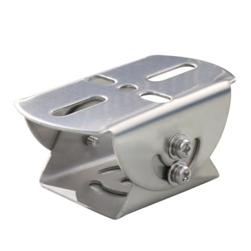 Universal Wall Pole Joint Mount Adaptor, Universal CCTV Camera Mount Bracket Adjustable Extension Adapter for CCTV Surveillance Camera (2D Stainless Steel Mount Adapter) - size: 2D Stainless Steel Mount Adapter