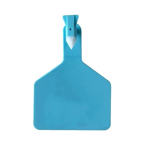 50/100 Pieces TPU Blank one-piece Cattle Ear tag, Z Blank(001-300) Ear tag, Large Livestock Identification tag Blue Blank Ear tag 50PCS - color: Blue, size: Blank ear tag 50PCS