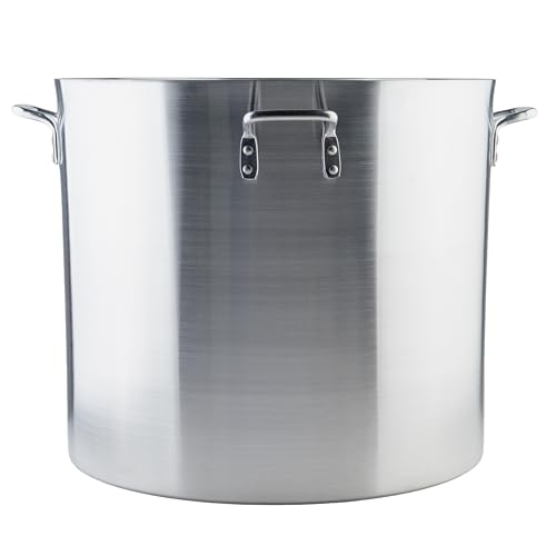 Winco ALHP-120 6.0mm Aluminum Stock Pot, 120-Quart,Medium - color: Aluminum, size: 126.8 Quarts