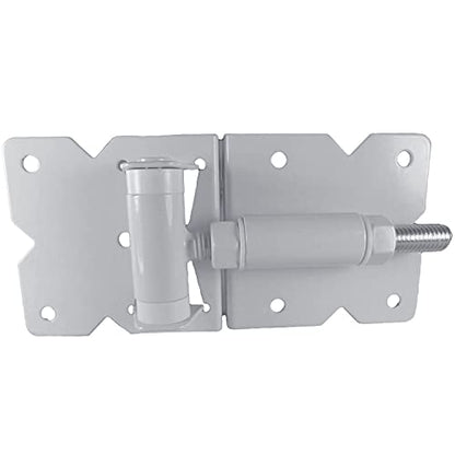 Vinyl Fence Gate Double Gate Hardware Kit White (for Vinyl, PVC etc Fencing) - Double Fence Gate Kit has 4 Hinges, 1 Latch, and 1 Drop Rod - size: White Double Gate Kit