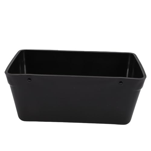 Hanging Poultry Feeder, Large Capacity Space Saving Plastic Hanging Chicken Feeder Trough with Minimized Feed Waste, for Farm Coop Yard Indoor Outdoor Use (Black) - color: Black