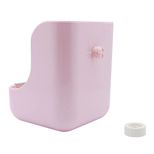 Litewoo Rabbit Hay Feeder Food Bowl Feeding Rack for Small Animal Guinea Pig Chinchilla Bunny Cage Accessories - color: Pink