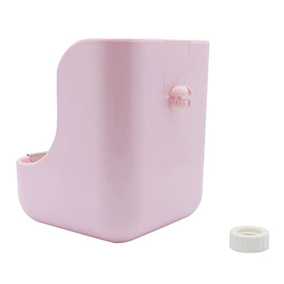 Litewoo Rabbit Hay Feeder Food Bowl Feeding Rack for Small Animal Guinea Pig Chinchilla Bunny Cage Accessories - color: Pink