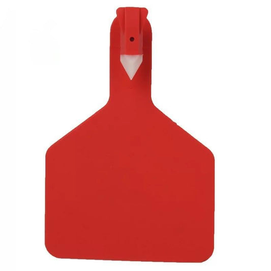 Ear Tags,Animal Tag,Cattle Ear Tags Blank 50 Sets Livestock Identification Ear Tags with Ear Tag Applicator and Tag Remover Pliers for Cattle Cow Pig Goat Horse 4.53 * 2.95in red(Red) - color: Red