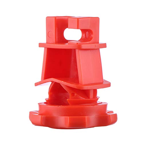 25PCS Screw Tight Round Post Insulator, Electric Fence Wire Holding Insulator, Two Piece Suit (Red) - color: Red