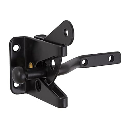 Design House 189407-MB Self-Locking Heavy Duty Gate Latch 2-Pack Matte Black - color: Matte Black, size: 2-Pack Gate Latch or Lock