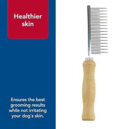 Coastal Pet Safari Dog Shedding Combs - Dog Shedding Brush for Dogs with Short and Long Hair - Different Sized Teeth for Undercoat Rake - 7" x 1.5" - size: 7" x 1.5" (Pack of 1)