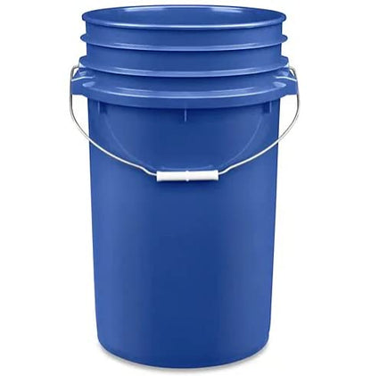 House Naturals 7 Gallon Blue Container Bucket Pail with Screw on Air Tight lid Food Grade - BPA Free- Made in USA (Pack of 2)