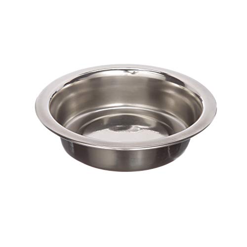 Neater Pet Brands 1 Cup (8 oz.) Shallow Stainless Steel Cat Bowls, 1 Single Neater Feeder Replacement Bowl (Express & Deluxe), Metal Cat Dishes for Food and Water, Whisker Friendly, Dishwasher Safe - color: Single Bowl, size: 1 Cup