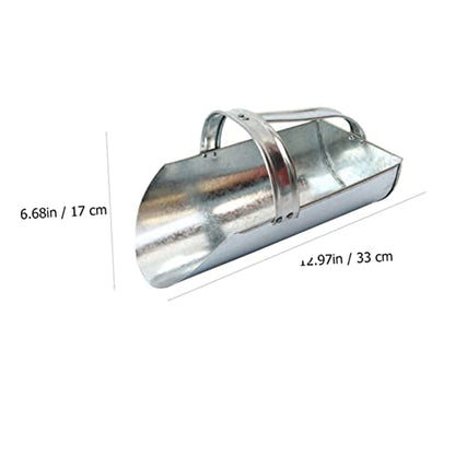 1pc Iron Shovel for Farm Supply Capacity Feeding Scoop for Poultry and Livestock Portable and Easy to Clean Farm Tool