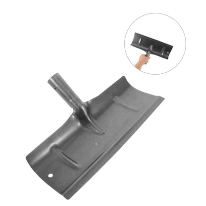 Mikikit Manual Livestock Waste Scraper and Poultry Manure Rake for Chicken Coop Cleaning, 40cm Stall Scraper Shovel for Barn and Livestock Cage Manure Removal