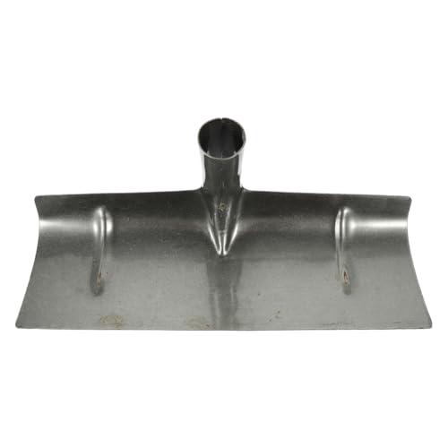 Kisangel Fowl Manure Rake Head Manual Spade for Livestock Cage Cleaning Angled Metal Scraper Lightweight Portable 15.35X5.31X5.11 Inch