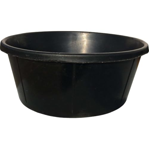Tuff Stuff RB-6 6 Gal. Rubber Feed Pan Black