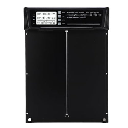 GLOGLOW Automatic Chicken Coop Door Solar Powered Chicken Coop Door Opener Auto with Light Sensor Timer Remote Control Anti Pinch Alarm for Home Farm Poultry Safety