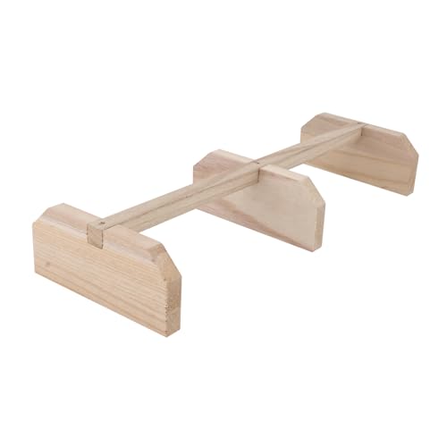 Healifty Wood Roosting Bar Chicken Perch Natural Wooden Roosting Bar for Hens and Roosters Exercise Smooth Polished Surface Chicken Coop Ladder for Relaxation and Play