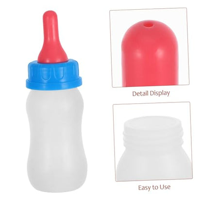 Levemolo 4pcs Small Animal Feeding Milk Bottles Sheep Piglet Lamb Nursing Bottles Feeder Bucket