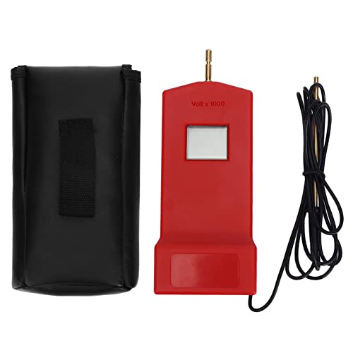 Electric Fence Voltage Tester, 15KV LCD Screen Portable Electric Fence Tester, Safe and Reliable, Anti Deformation Electric Fence Fault Finder for Livestock Farms(Red) - color: Red