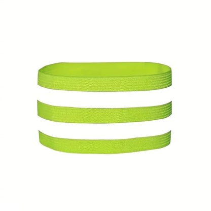 30 Pcs Bicycle Reflective Leg Straps Mountain Bike Pants Cuffs, Night Running Safety Warning Gear, Windproof Cycling Accessorie - color: Green