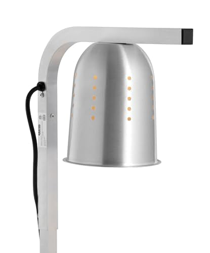 Kratos Commercial Countertop Food Heat Lamp|Freestanding Single Bulb Warmer | Silver Countertop Heat Lamp for Food |120V, 250W | Adjustable Height Design | ETL Certified (31M-001) - size: 1 Bulb-Silver