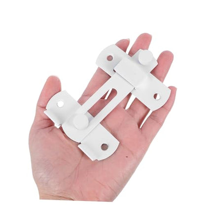 POPETPOP Heavy Duty Stainless Steel Latch Lock for Wooden Gates Secure Closure for Pet Cages Farm Enclosures and Barn Doors Matte