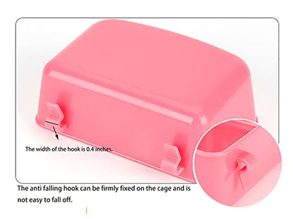 Pack of 3 Rabbit Feeder Waterer Chicken 15 OZ Guinea Pig Cage Bowl Food Water Container Hanging Feeding Dish Coop Cup Treats Drinker for Pigeon Dove Puppy Cat Bird Bath Basin Hamster Bed - size: Pack of 3