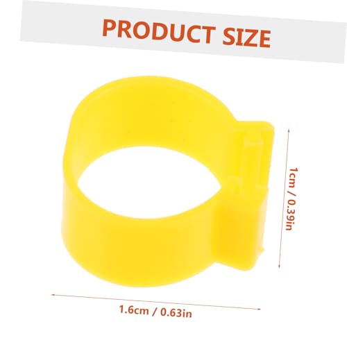 100Pcs Adjustable Chicken Leg Bands Open-Style Clips for Poultry Identification Colorful Marking Rings for Ducks Geese and Gamefowl Color