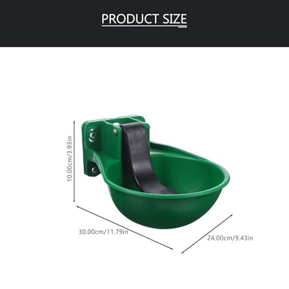 balacoo Automatic Cow Water Bowl Livestock Water Feeder with Anti-Splash Design Copper Valve for Cattle Horse Pig Sheep 12.99X9.05X5.51 Inch