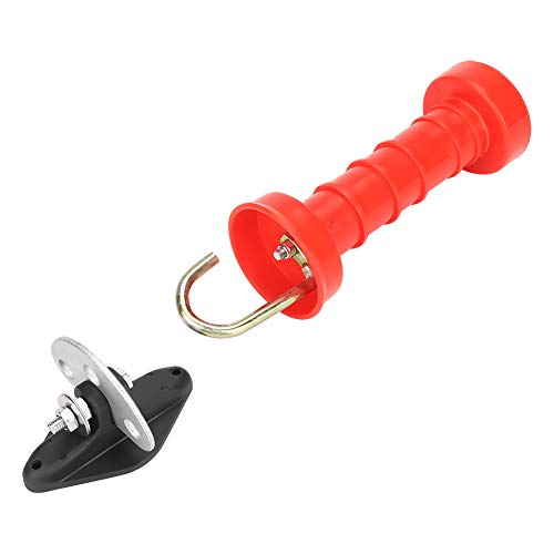 10pcs Insulated Spring Gate Handles with 10 Pcs Insulators for Electric Fence
