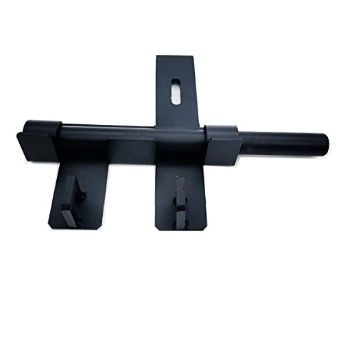 Heavy Duty 3/4″ Slide Bolt Weld-On Steel Gate Latch – Powder-Coated Black Finish, Large Security Slide Bolt for Metal Gates & Doors