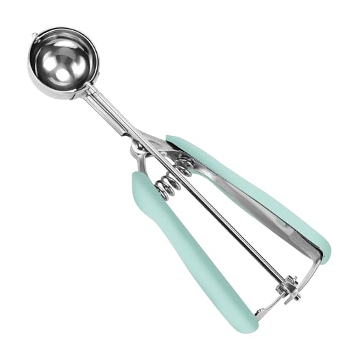 HOMURE H Cookie Scoop 1.5 Tablespoon, Size #50 Cookie Dough Scoop, Cookie Scoop for Baking, Mint, Spring-Loaded Scoop, Comfortable Grip - color: Mint, size: #50/ 1.5 Tbsp