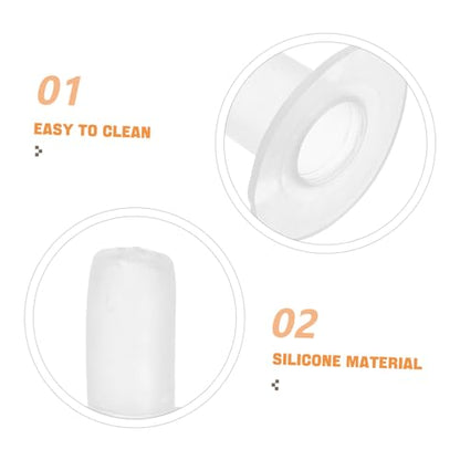 Abaodam 5pcs Calf Nursing Nipple Set Silicone Animal Feeding Teats for Cattle and Small Animals Sturdy Milk Bottle Accessories Comfort Fit Design