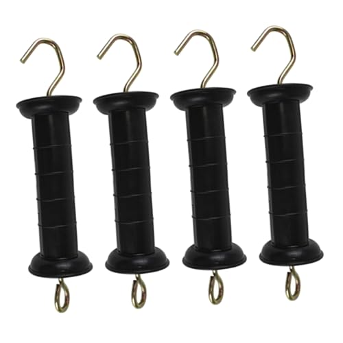 4pcs Electric Fence Gate Handle Insulated with Spring for Outdoor Agricultural Use Heavy Duty Gate Hardware Handles