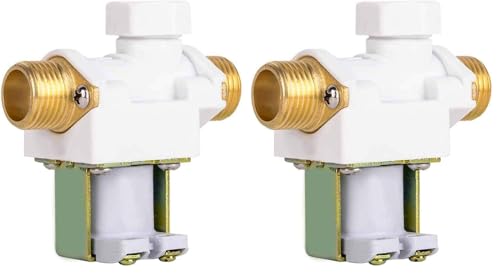 Beduan High flow 3/4" 12V Plastic Water Electric Solenoid Valve Normally Closed (Pack of 2) - size: DC12V-3/4" (Pack of 2)